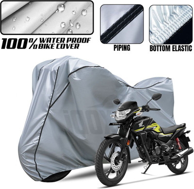 xodi Waterproof Two Wheeler Cover for Honda(SP125, Silver, Black)