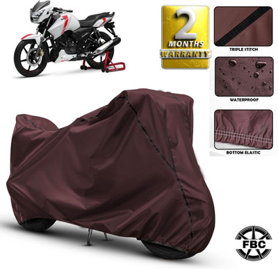 AUTOCAD Waterproof Two Wheeler Cover for TVS(Apache RTR 160, Maroon)