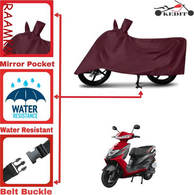 LIFE TO HUB Two Wheeler Cover for Hero, Honda, Bajaj, Ather, TVS, Yamaha(XL 100 Heavy Duty BS6, Maroon)