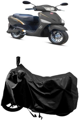 SUGASHRI Waterproof Two Wheeler Cover for Hero(Electric Scooter, Black)