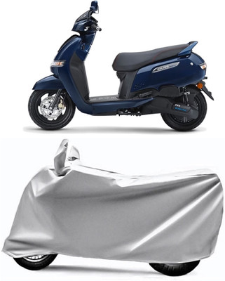 V VINTON Two Wheeler Cover for TVS(iQube Electric, Grey)