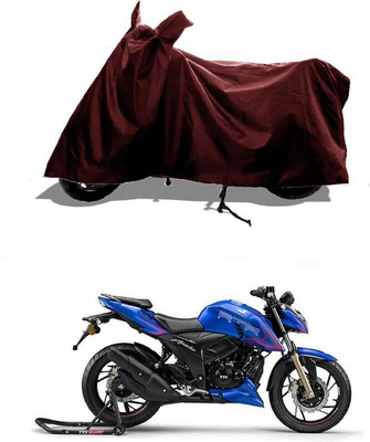 KEDIT Two Wheeler Cover for TVS(Apache RTR 180, Maroon)