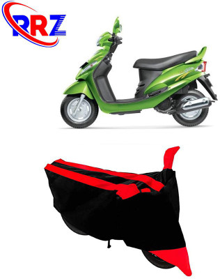 RRZ Waterproof Two Wheeler Cover for Mahindra(Rodeo RZ, Black, Red)