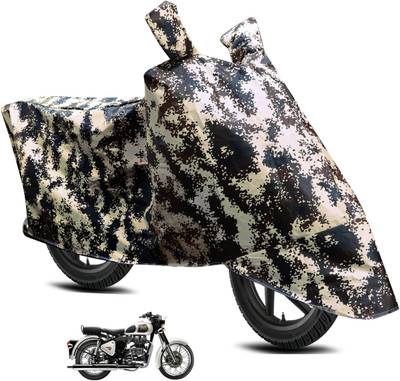 Auto Hub Waterproof Two Wheeler Cover for Royal Enfield(Classic 350, Multicolor)