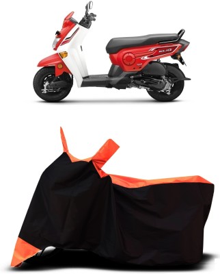 VESMEI Two Wheeler Cover for Honda(Cliq, Orange)