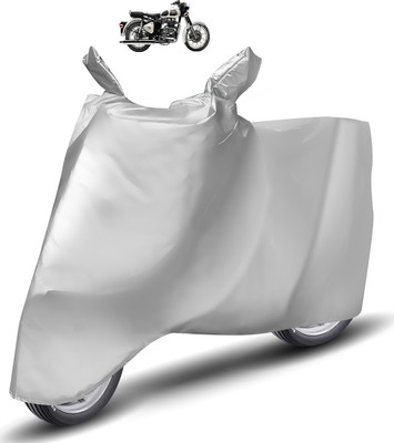 Caronix Two Wheeler Cover for Royal Enfield(Classic 350, Silver)