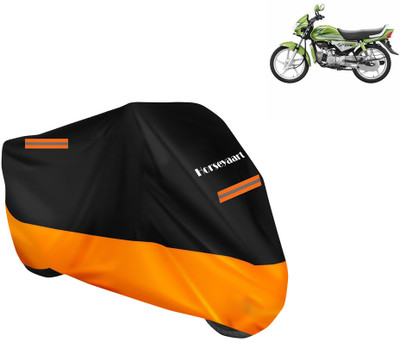 Horseyaart Waterproof Two Wheeler Cover for Hero(HF Deluxe Eco, Orange)