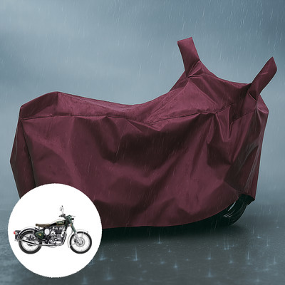 CODOKI Waterproof Two Wheeler Cover for Royal Enfield(Classic Chrome, Maroon)
