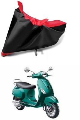 AutoGalaxy Waterproof Two Wheeler Cover for Piaggio(Vespa VXL, Red, Black)