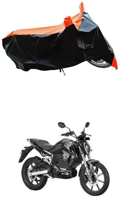 VESMEI Two Wheeler Cover for Revolt(Motors RV 400, Orange)