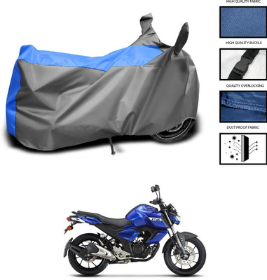 DeepShakshi AUTOMOTIVE Two Wheeler Cover for Yamaha(FZ S V3.0 FI, Grey, Blue)