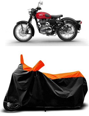 THE REAL ARV Waterproof Two Wheeler Cover for Royal Enfield(Classic Desert Storm, Orange)