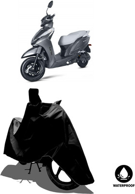 Amexride Waterproof Two Wheeler Cover for Ampere(Magnus, Black)
