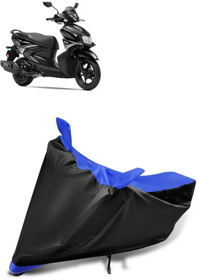 aksmit Two Wheeler Cover for Yamaha(RayZR 125, Black, Blue)