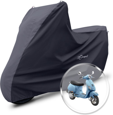 Neodrift Two Wheeler Cover for Vespa(ZX 125, Grey, Black)