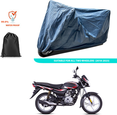 PAGORA Waterproof Two Wheeler Cover for Bajaj(Platina 100 DTS-i, Blue)