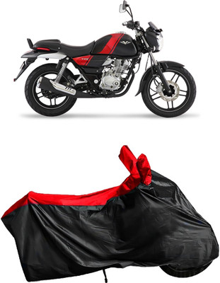 DeepShakshi AUTOMOTIVE Waterproof Two Wheeler Cover for Bajaj(Victor, Black, Red)
