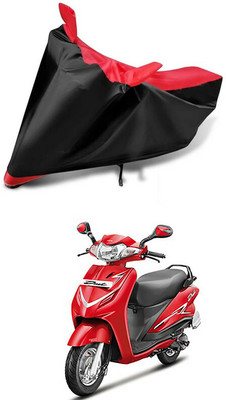 AutoGalaxy Waterproof Two Wheeler Cover for Hero(Duet VX 110CC, Red, Black)