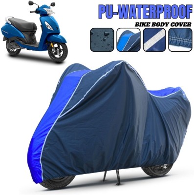 xodi Waterproof Two Wheeler Cover for TVS(Jupiter, Blue)