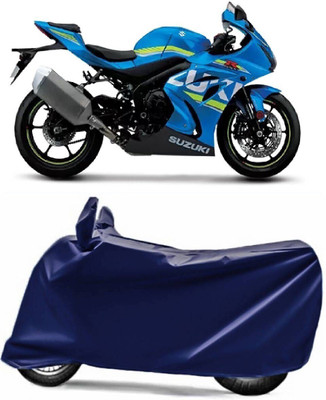 DeepShakshi AUTOMOTIVE Two Wheeler Cover for Suzuki(GSX R1000, Blue)