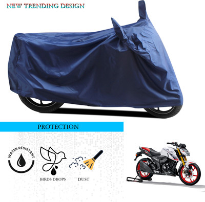 ANTHUB Waterproof Two Wheeler Cover for TVS(Apache RTR 160 4V, Blue)