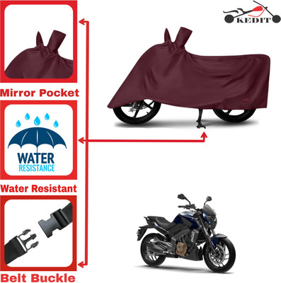 KEDIT Two Wheeler Cover for Bajaj(Dominar 250, Maroon)