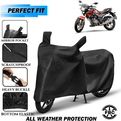 AUTOCAD Waterproof Two Wheeler Cover for Honda(CBZ, Black)