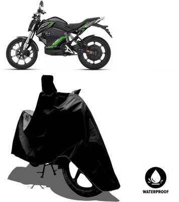 Amexride Waterproof Two Wheeler Cover for Revolt(Motors E-Bike, Black)