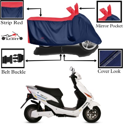 KEDIT Two Wheeler Cover for Hero(Electric Cruz, Red, Blue)