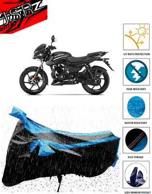 J S R Waterproof Two Wheeler Cover for Bajaj(Pulsar 125, Blue)
