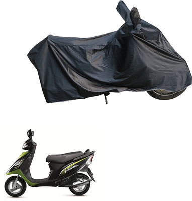 Motodreka Waterproof Two Wheeler Cover for TVS(Scooty Streak, Black)