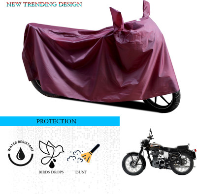 ANTHUB Waterproof Two Wheeler Cover for Royal Enfield(Bullet 350 Twinspark, Maroon)