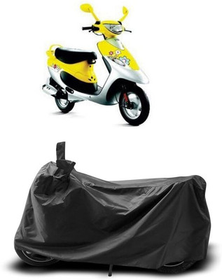 AASHTIK MART Two Wheeler Cover for TVS(Scooty Pep Plus, Black)