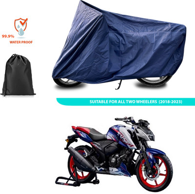CODOKI Waterproof Two Wheeler Cover for TVS(Apache RTR 165 RP, Blue)