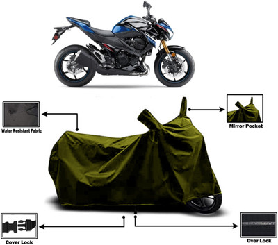 Amexride Two Wheeler Cover for Kawasaki(Z800, Green)