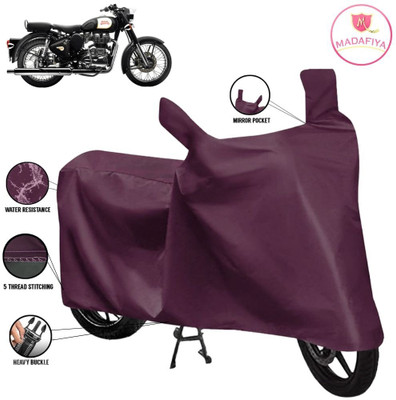 MADAFIYA Waterproof Two Wheeler Cover for Royal Enfield(Standard 350, Maroon)