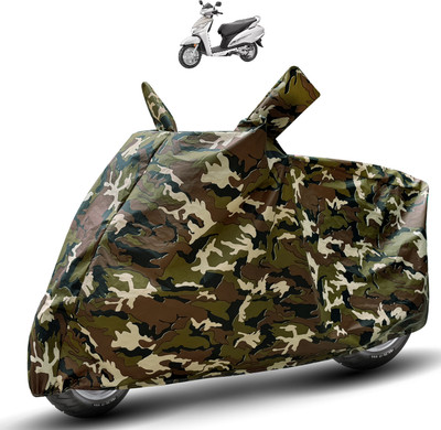 Auto Hub Waterproof Two Wheeler Cover for Honda(Activa 125, Brown)