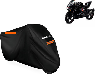 Juvdoxj Waterproof Two Wheeler Cover for TVS(Apache RTR 310 BS6, Black)