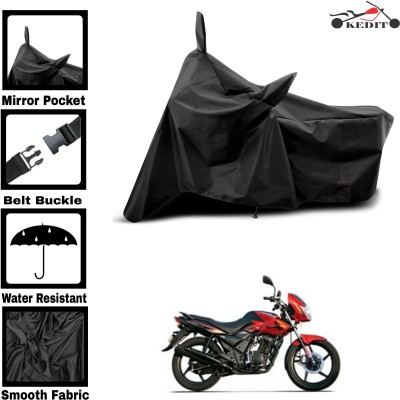 AASHTIK MART Two Wheeler Cover for TVS(Flame DS 125, Black)