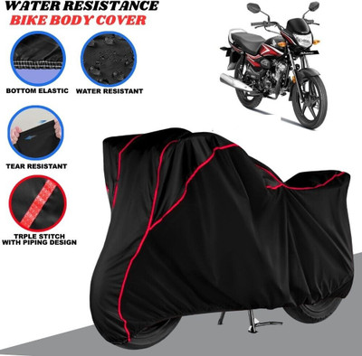 SRP PRODUCT Waterproof Two Wheeler Cover for Honda(Shine, Black, Red)