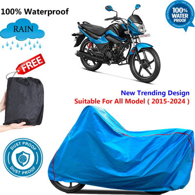 OliverX Waterproof Two Wheeler Cover for Hero(Splendor I Smart, Blue)