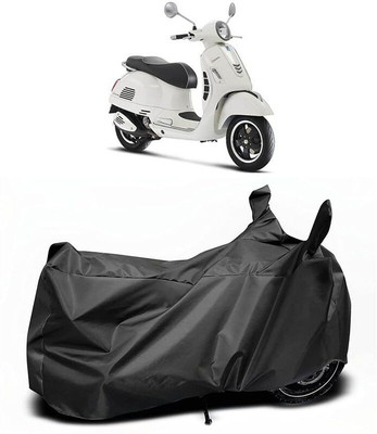 KEDIT Two Wheeler Cover for Vespa(GTS Super 125, Black)
