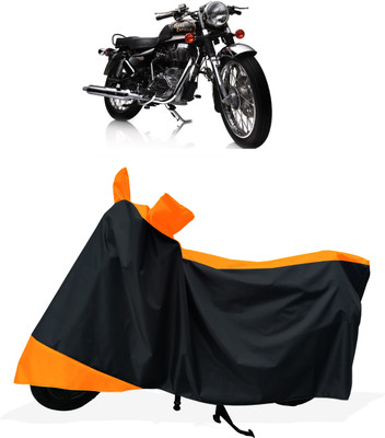 Tricway Two Wheeler Cover for Royal Enfield(Electra Delux, Orange)