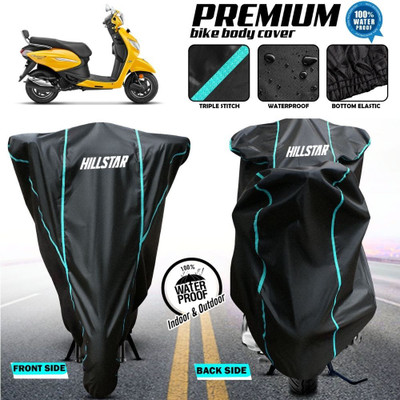 AutoGalaxy Waterproof Two Wheeler Cover for Hero(Pleasure Plus, Black)