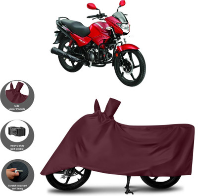 WMIZEXA Waterproof Two Wheeler Cover for Hero(Glamour, Maroon)