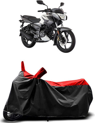 KEDIT Two Wheeler Cover for Bajaj(Pulsar 200 BS6, Red, Black)