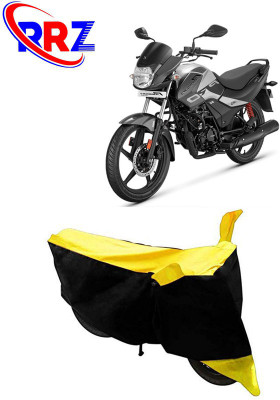 RRZ Waterproof Two Wheeler Cover for Hero(Passion Pro i3S, Black, Yellow)