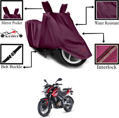 KEDIT Two Wheeler Cover for Universal For Bike(Pulsar 135 LS DTS-i, Maroon)