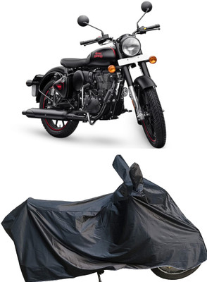 KORNOS Waterproof Two Wheeler Cover for Royal Enfield(Bullet 500, Black)