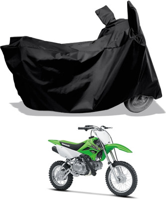 Amexride Two Wheeler Cover for Kawasaki(KLX 110, Black)
